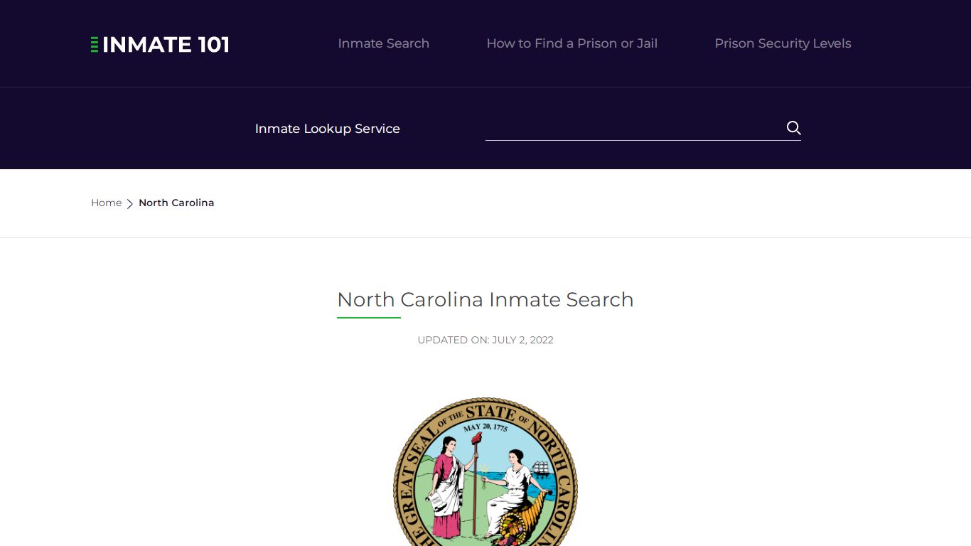 North Carolina Inmate Search – North Carolina Department of Public ...